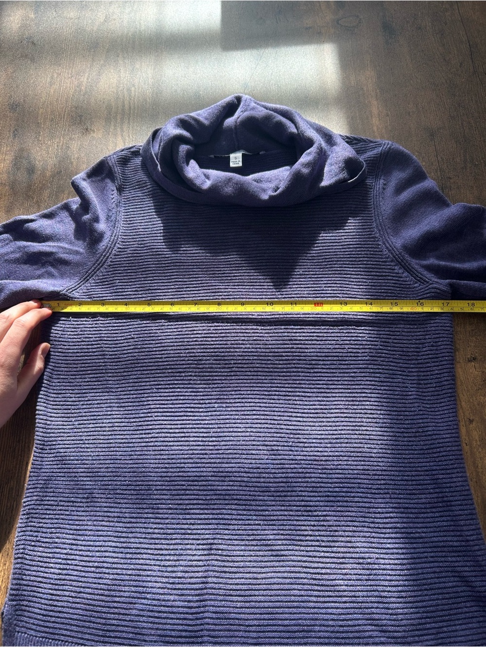 Adrienne Vitadini Soft Purple Cowl Neck Tunic Sweater Dress - Women’s small - Picture 6 of 11